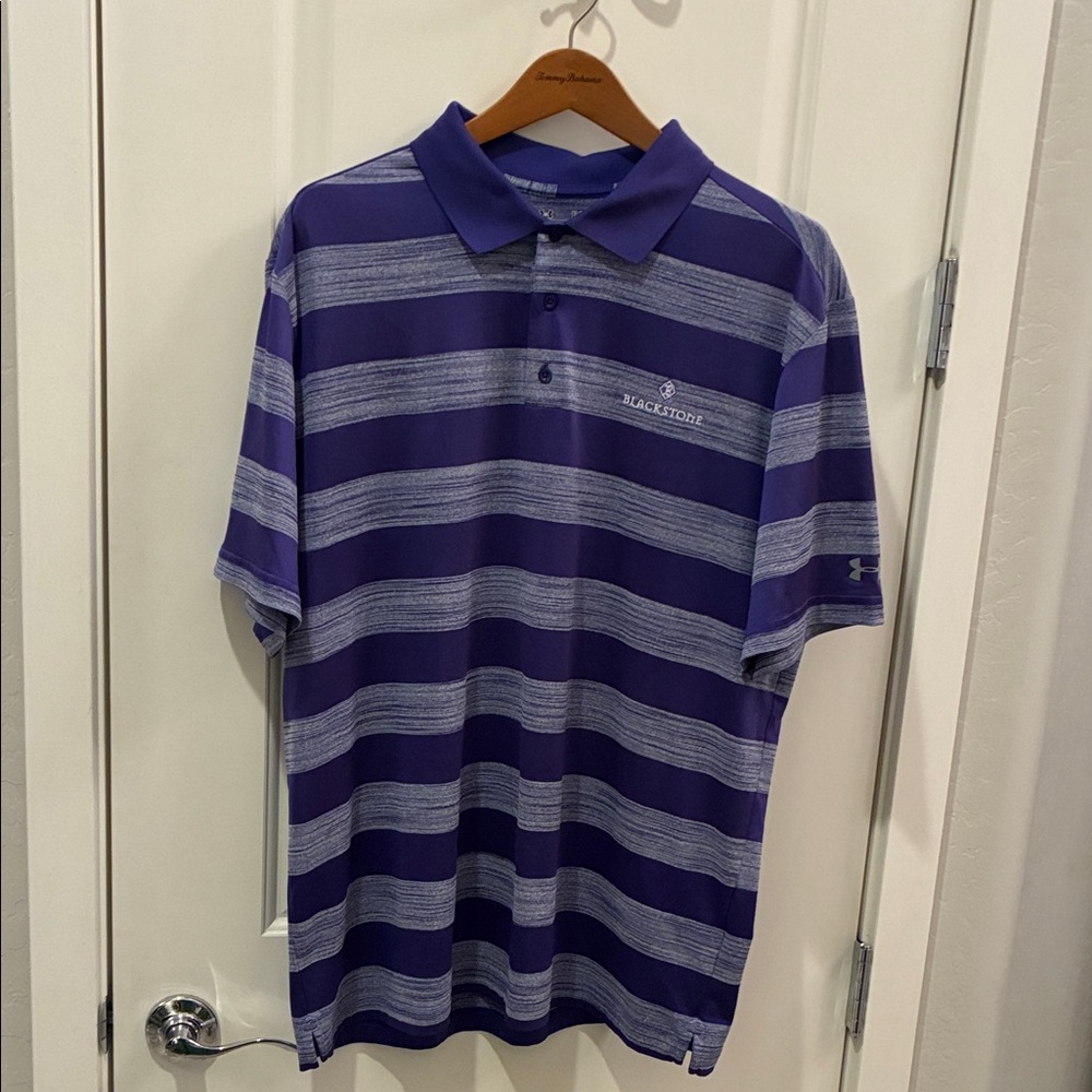 Under Armour Men's BLACKSTONE Sz XL Golf Polo Shirt